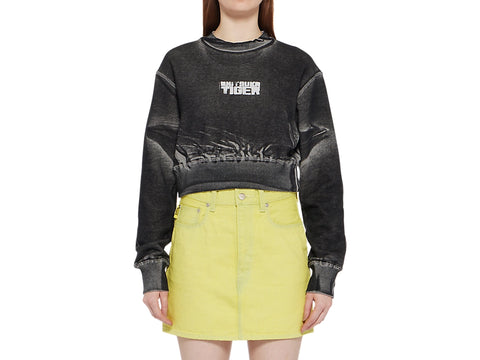 WOMEN'S PRINTED SWEAT TOP